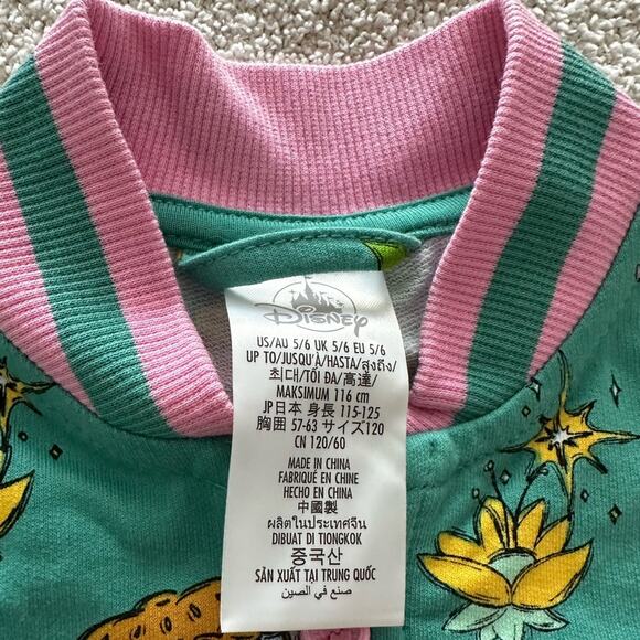 NWT Disney Parks Princess Bomber Varsity Jacket Girls Size 5/6 - Picture 4 of 4